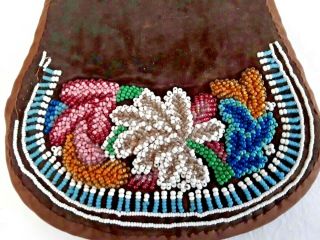 Antique Native American Tribal Beaded Bag Pouch Purse 5