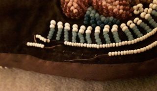 Antique Native American Tribal Beaded Bag Pouch Purse 7