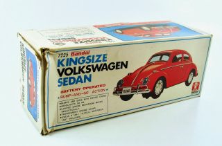 Kingsize Volkswagen Beetle 15” (39 cm) w/Original Box by Bandai NR 12