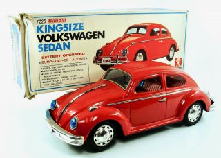 Kingsize Volkswagen Beetle 15” (39 Cm) W/original Box By Bandai Nr