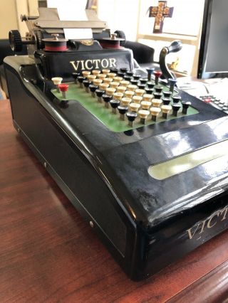 Vintage Collector Item Victor Adding Machine 6