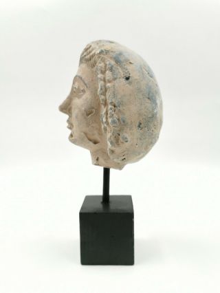 UNUSUAL RARE GREEK HELLENISTIC CA.  400 BC TERRACOTTA HEAD - R191 3