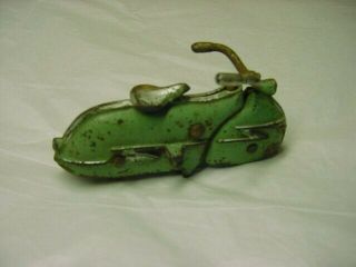 Antique Toy Motorcycle/ Scooter Cast Iron Hubbley?? (reserved For)