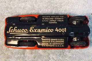 Vintage 1930s Schuco Examico 4001 tin windup toy car,  Everything 7