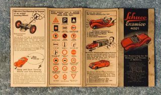 Vintage 1930s Schuco Examico 4001 tin windup toy car,  Everything 9