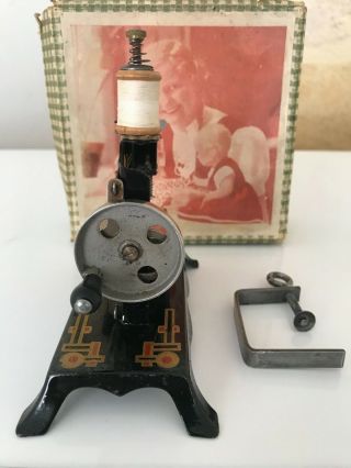 SPLENDID & RARE ANTIQUE TOY SEWING MACHINE CASIGE N°42 1910 8