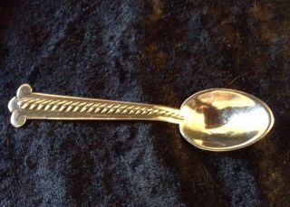 Aztec by Hector Aguilar Mexican Mexico Sterling Silver Demitasse Spoon 3 5/8 