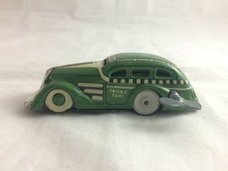 Antique Wind - Up Marx Tricky Taxi Cab Tin Litho 1930 