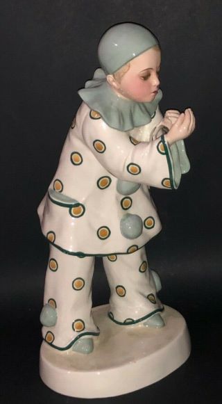 ART DECO AUSTRIAN WIEN GOLDSCHEIDER POTTERY CERAMIC PIERROT BOY FIGURE STATUE 8