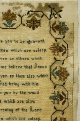 EARLY 19TH CENTURY QUOTATION SAMPLER BY HARRIET WILLIAMSON - June 20th 1837 5