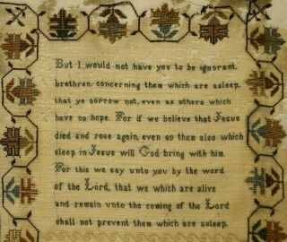 EARLY 19TH CENTURY QUOTATION SAMPLER BY HARRIET WILLIAMSON - June 20th 1837 9