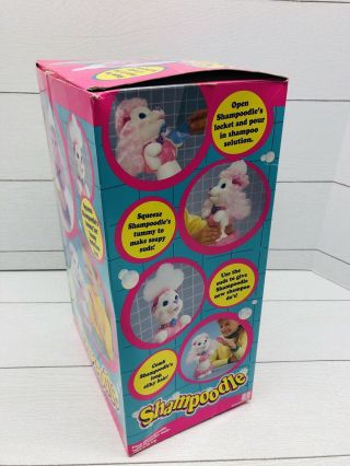 1991 Pink Purple Shampoodle Poodle Puppy w/ Box & Accessories 8