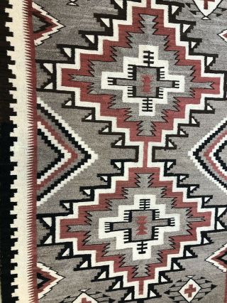 Auth: Antique American Indian Rug / Blanket Crisp 1920 ' s Beauty 4x6 3
