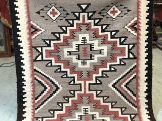 Auth: Antique American Indian Rug / Blanket Crisp 1920 ' s Beauty 4x6 5