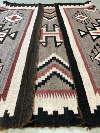 Auth: Antique American Indian Rug / Blanket Crisp 1920 ' s Beauty 4x6 9