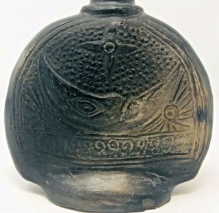 Pre Columbian Chimu Blackware Vessel Peru South America C 1100 - 1400 6