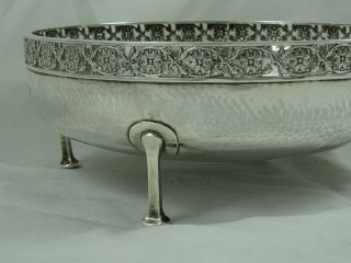ARTS & CRAFTS,  solid silver FRUIT BOWL,  1926,  464gm - CONNELL 2