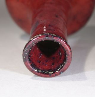 Antique Chinese Ox Blood Glazed Vase Kangxi - 11