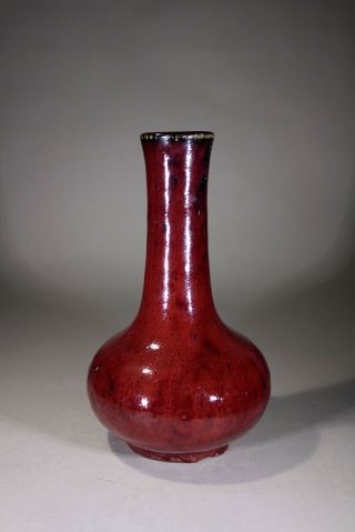 Antique Chinese Ox Blood Glazed Vase Kangxi -