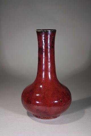 Antique Chinese Ox Blood Glazed Vase Kangxi - 4
