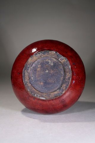 Antique Chinese Ox Blood Glazed Vase Kangxi - 8