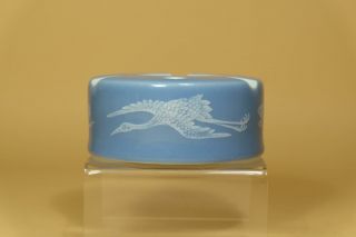 Chinese Blue Reverse - Decorated “white Crane” Ashtray,  Jingdezhen.