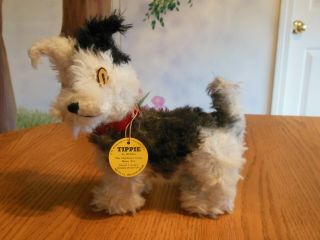 RARE Tippie Comic Strip Character Mohair Dog Toy - Edwina Dumm 2