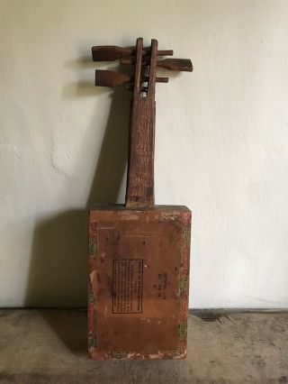RARE Old Antique Handmade Wooden Cigar Box Banjo Patina AAFA Musical Instrument 10
