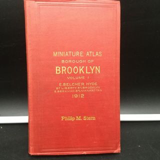 Miniature Atlas - Borough Of Brooklyn - Ebelcher Hyde 1912 Philip M.  Stern