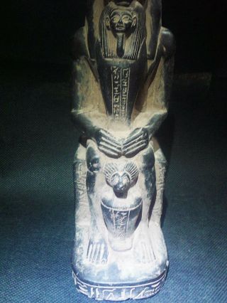 EGYPTIAN ANTIQUES ANTIQUITIES God Anubis Jackal Head Dog Statue 2685 - 2181 BC 4