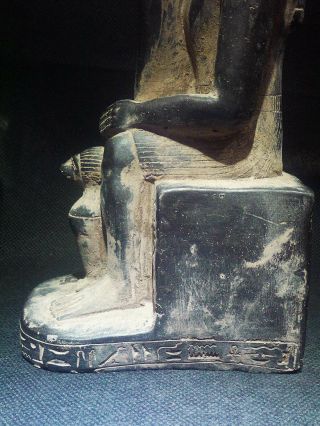 EGYPTIAN ANTIQUES ANTIQUITIES God Anubis Jackal Head Dog Statue 2685 - 2181 BC 5