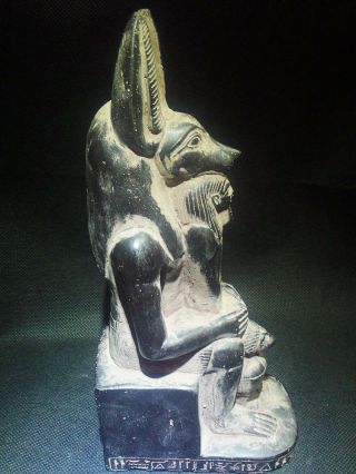 EGYPTIAN ANTIQUES ANTIQUITIES God Anubis Jackal Head Dog Statue 2685 - 2181 BC 8
