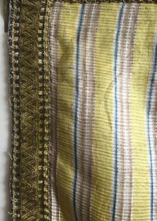Rare 18th C.  French Silk Pelmet Curtain Fabric (2733) 10