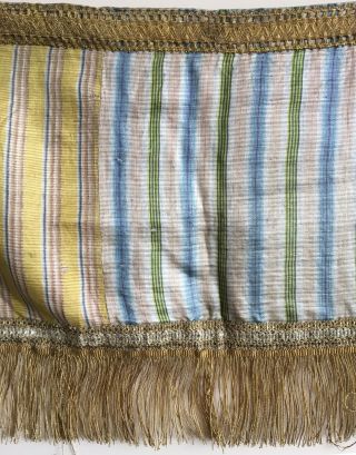 Rare 18th C.  French Silk Pelmet Curtain Fabric (2733) 5