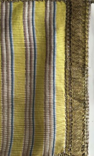 Rare 18th C.  French Silk Pelmet Curtain Fabric (2733) 7