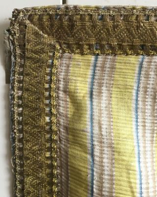 Rare 18th C.  French Silk Pelmet Curtain Fabric (2733) 8