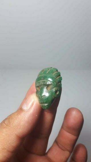 Pre - Columbian Mayan Jade Bird from Gautemala.  CA.  650 ad. 3