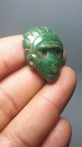 Pre - Columbian Mayan Jade Bird from Gautemala.  CA.  650 ad. 4