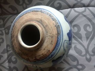 Chinese Blue & White Porcelain Pottery Vase /Jar 5
