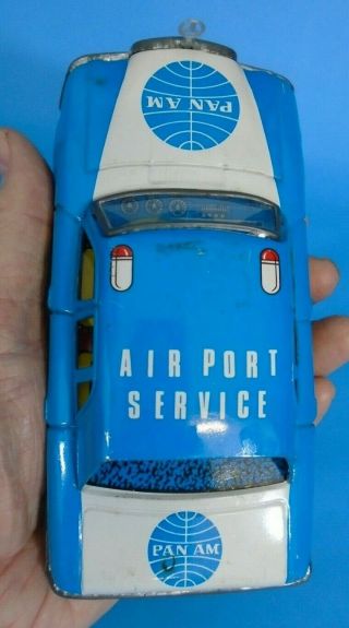 1950 ' s/60 ' s Pan Am Tin Friction Airport Service Car Made in Japan 6