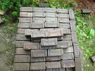 100,  Old Antique Street Paver Bricks,  Matching Size Harris Pavers