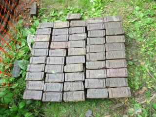 100,  Old Antique Street Paver Bricks,  Matching Size Harris Pavers 5