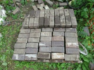 100,  Old Antique Street Paver Bricks,  Matching Size Harris Pavers 8