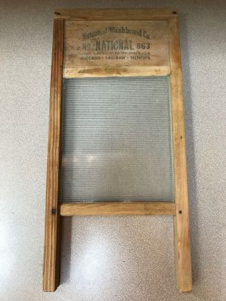 Antique Glass King Lingerie National Washboard Co Chicago Saginaw Memphis
