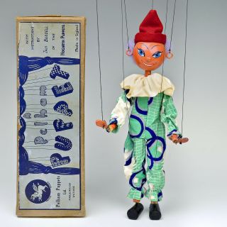 Vintage Pelham Puppet - Ss Clown - Flat Lead Hands