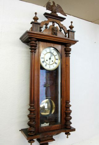 Antique Wall Clock Vienna Regulator 19th century Cimes Clock 2