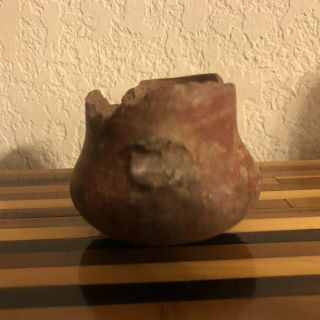 Authentic Pre Columbian Central American Pottery Bowl Red Paint Artifact 1200 AD 3