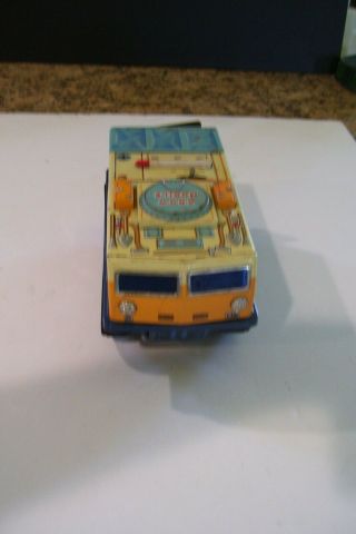 Vintage Battery Operated Tin Toy - Snow Mobile