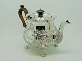 Antique Silver Teapot London 1902 – Goldsmiths & Silversmiths Co Ltd 687g 4