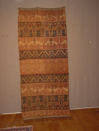 Wonderful Antique Ikat Weaving Hinghhi Indonesia Hg